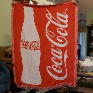 Coca cola throw blanket